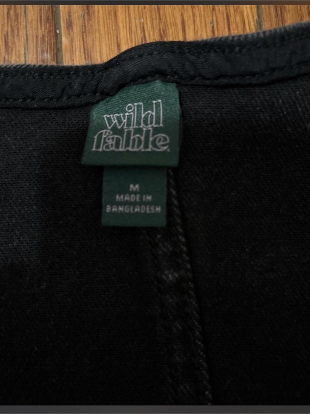 Wild Fable Black Denim Bralette - Picture 2 of 2